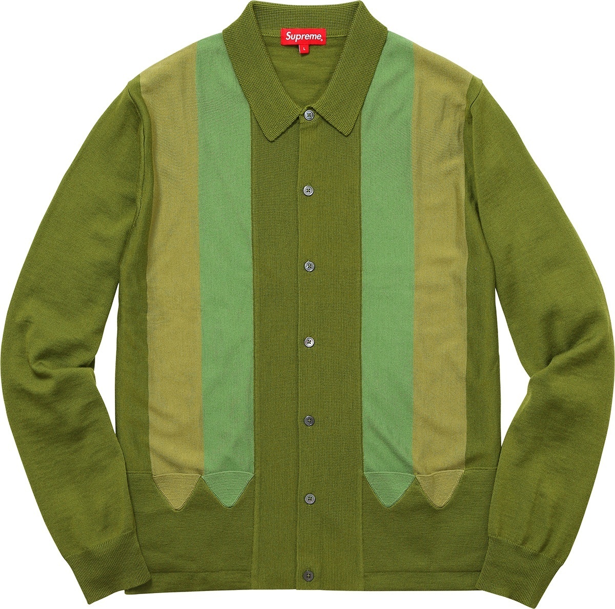 Arrows Striped Polo Sweater view 4